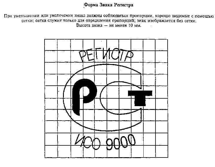 Форма знака регистра
